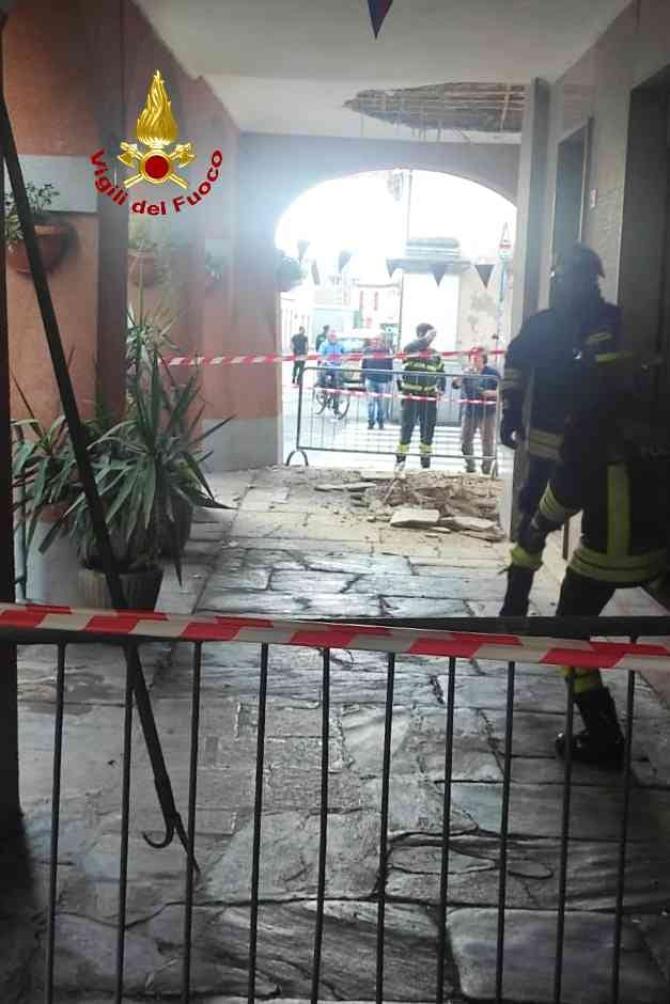 Crollo porticato Livorno Ferraris
