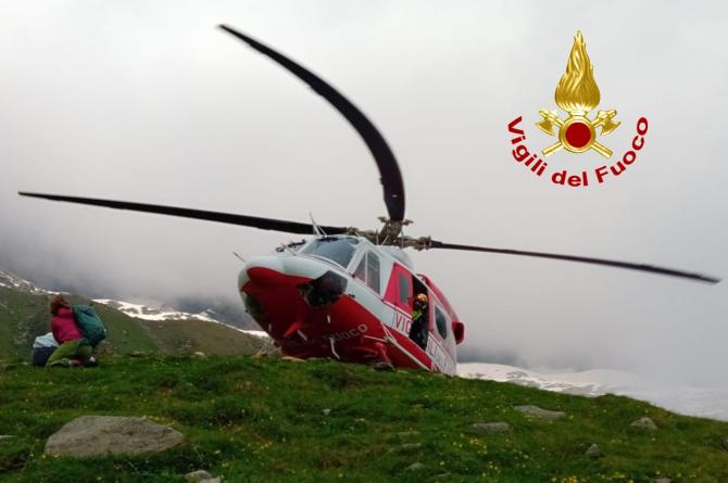 Elicottero vigili  del fuoco