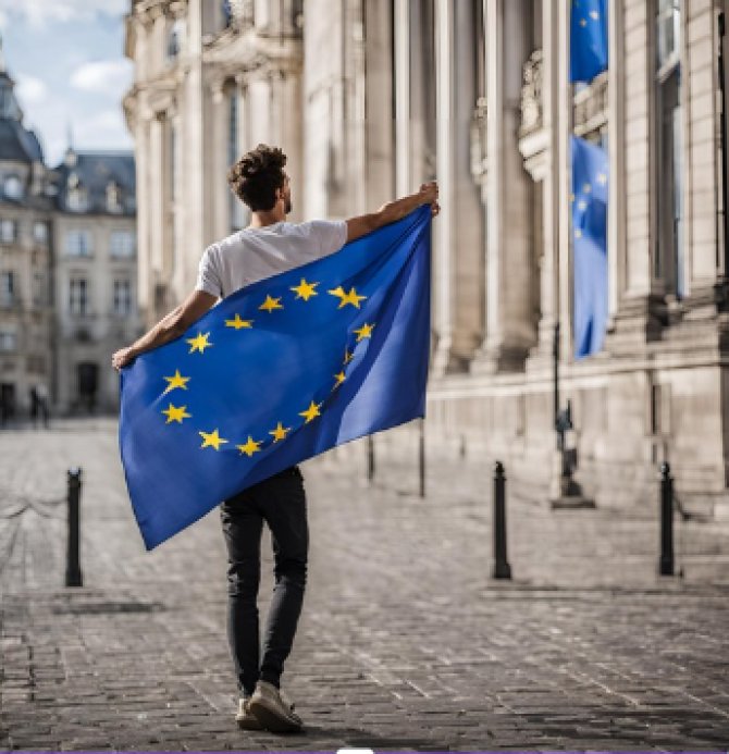 Giovane Unione europealla riviera rimagnola