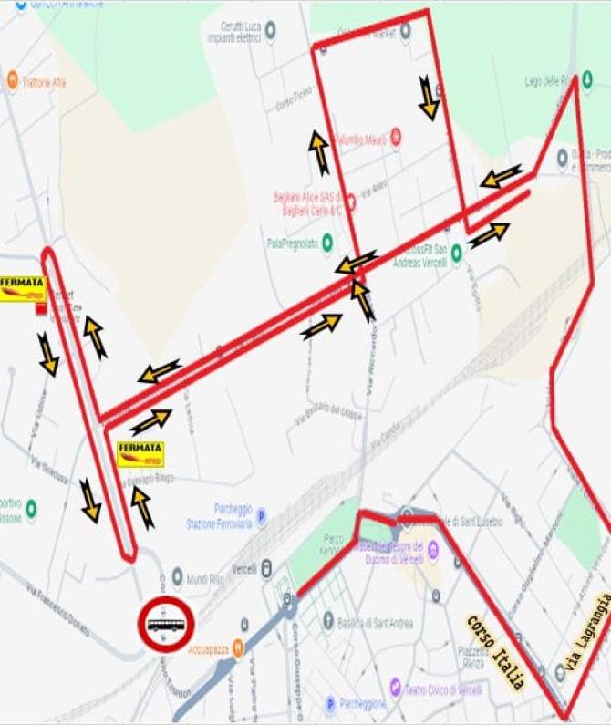 Vercelli autobus gratuiti