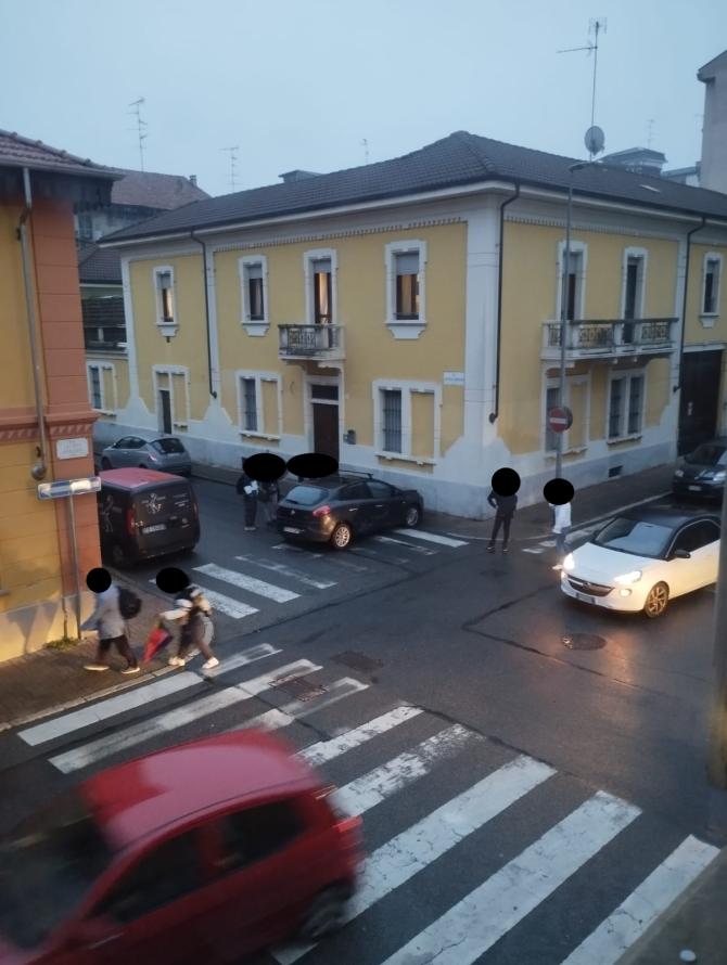 Incidente all'incrocio  tra via Durandi e via Borgogna