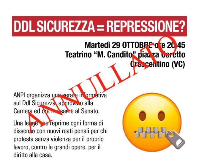 Serata annullata