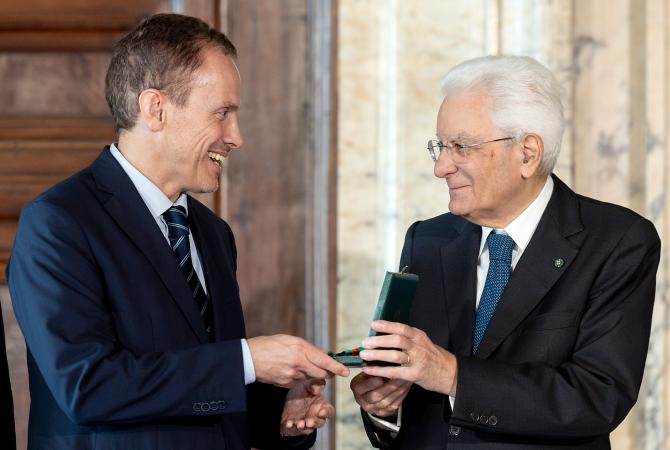 Fabio Ravanelli e Sergio Mattarella