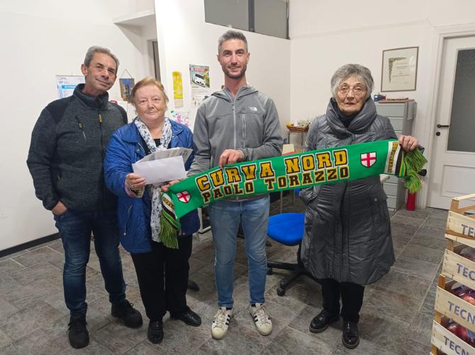 Dalla "Curva Nord" 750 euro a favore dell'A.O.P