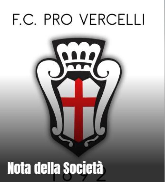 "La Pro Vercelli non è stata ceduta", la smentita della società