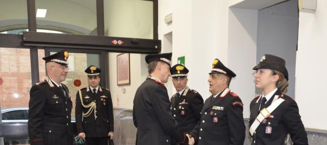 Carabinieri visita del generale Gallette
