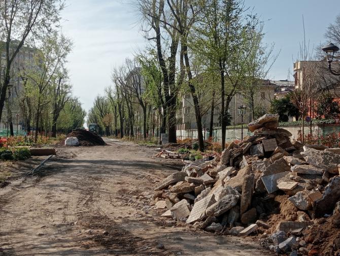 Ancora fermi i lavori su viale Garibaldi