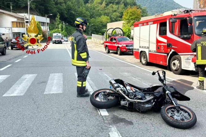 Valduggia: un ferito nello scontro tra un'auto e una moto