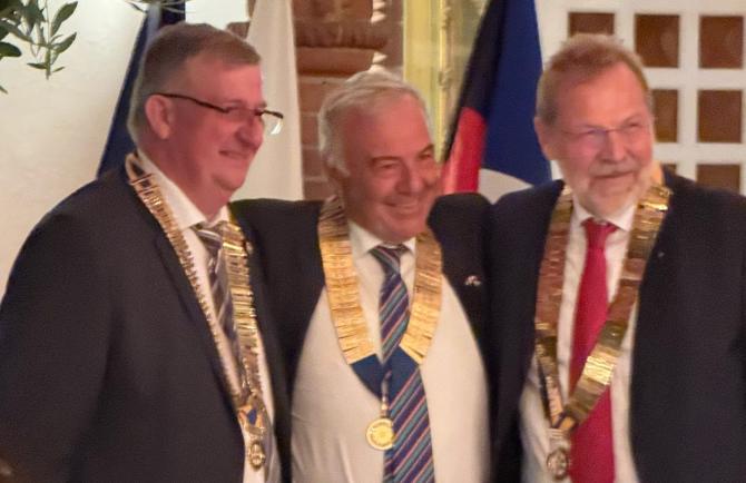 Le delegazioni dei Rotary Club di Nimes e di Dortmund ospiti dei gemellati vercellesi