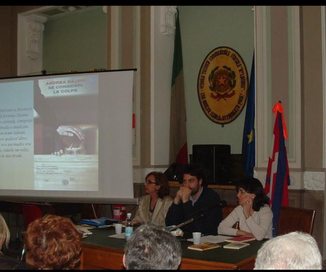 Andrea Bajaini ospite al Professionale Lanino nel 2008