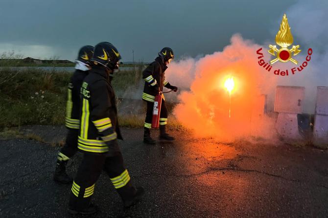 Tricerro incendio quadro elettrico