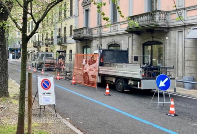 La corsia di viale Garibaldi, da piazza Pajetta verso piazza Roma, sarà soggetta a restrizioni