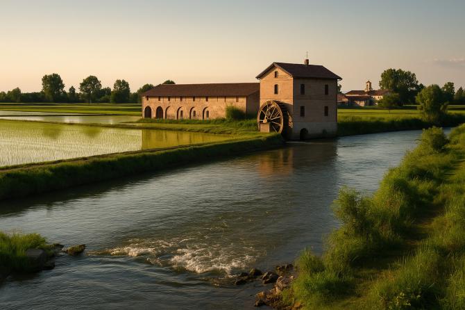 Architetture e paesaggi risicoli in metamorfosi: dai monasteri alle moderne strutture nei borghi delle vie d’acqua 