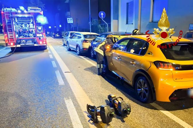 Vigili del fuoco viale Torricelli 2 ottobre 2025