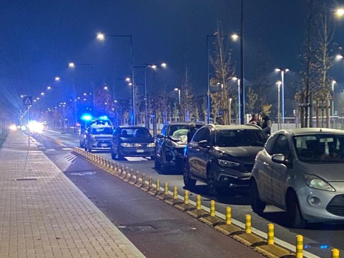 Tamponamento a catena in corso Avogadro di Quaregna