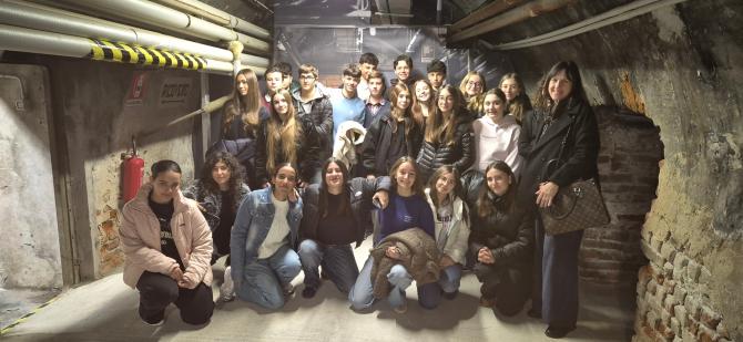 Liceo classico visita rifugio antiaereo