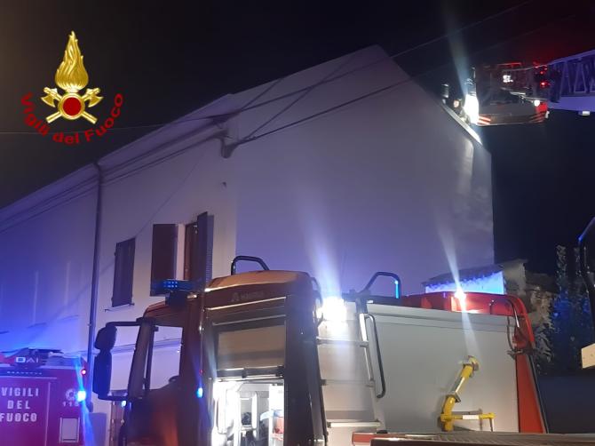 Incendio canna fumaria Albano, vigili del fuoco