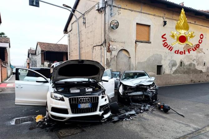 Cigliano: un incidente coinvolge due auto