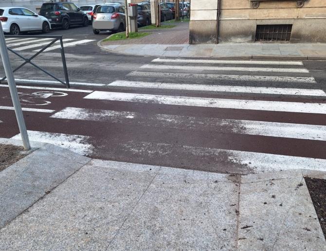 Strisce pedonali viale Garibaldi, via Oldoni