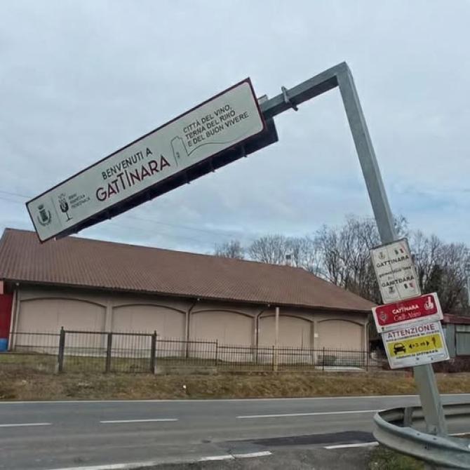 Gattinara cartello ingresso