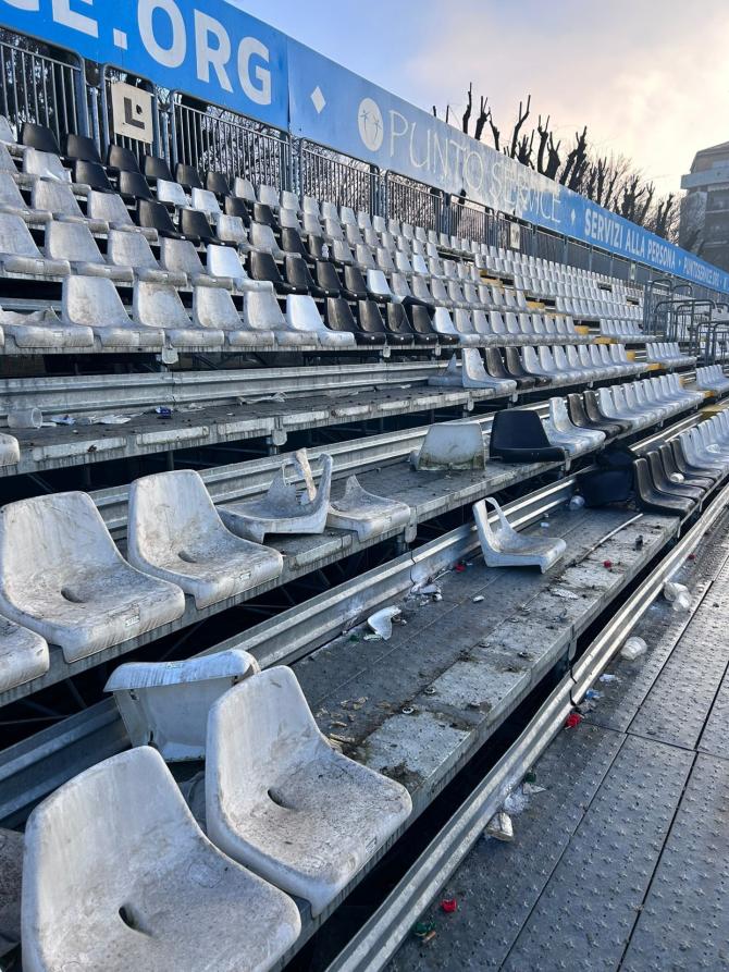 Danni stadio Piola