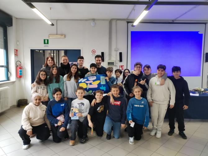 Barbaglia alla scuola media Verga