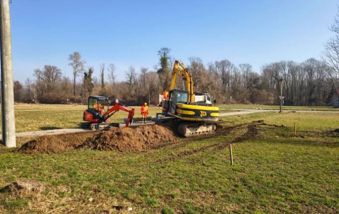 Roasio lavori per l'area camperisti