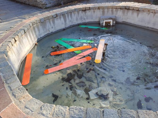 Trino giardini piazza Dante