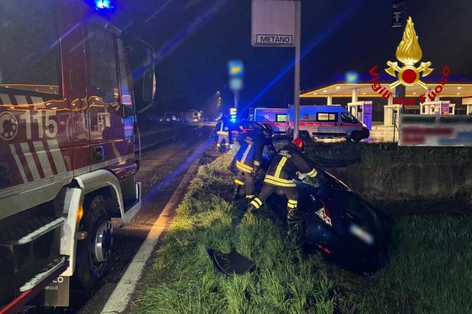 Crescentino: incidente sulla Sp 31 bis