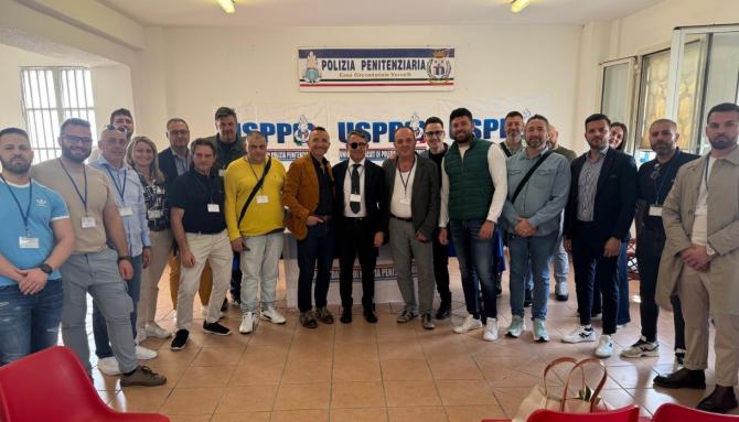 I vertici del sindacato di Polizia Penitenziaria (USPP) visitano il carcere
