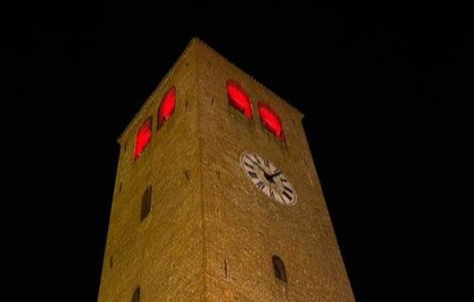 crescentino torre civica rossa