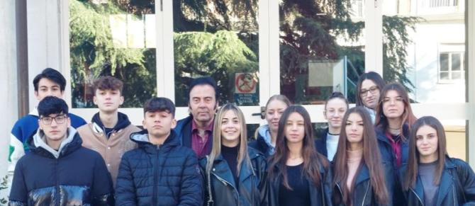 Vercelli: 3 ͣ B A.F.M del “Cavour”  col professor Massimo Paracchini