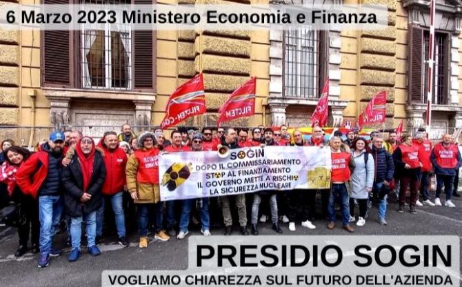 Sogin presidio 6 marzo 2023 Roma