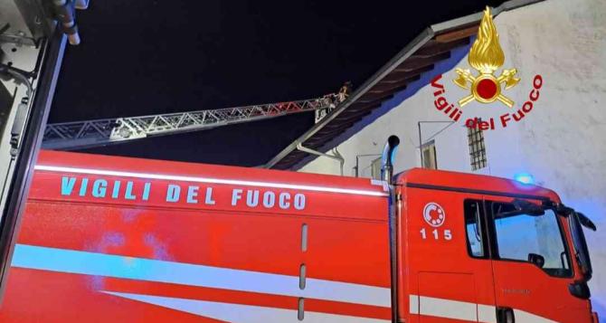 Villata: principio di incendio