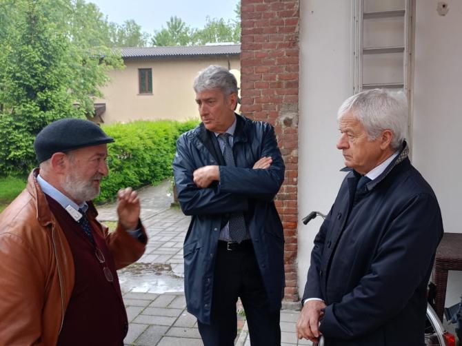 La Fondazione Crv in visita all'Anffas di via Trino