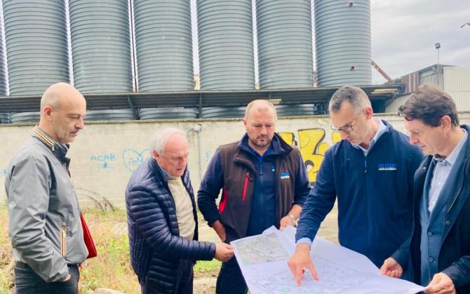 Inizio lavori parcheggio via Birago, Vercelli