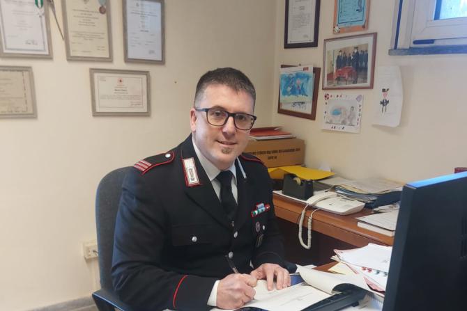 Maresciallo maggiore Valerio Menin, comandante stazione Arborio