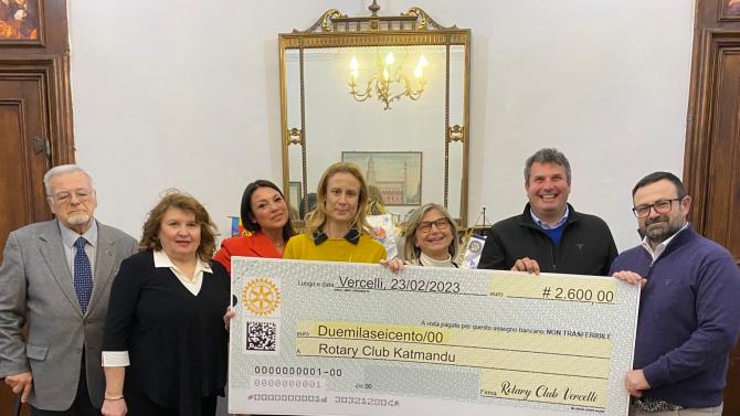 Contributo Rotary Vercelli Katmandù
