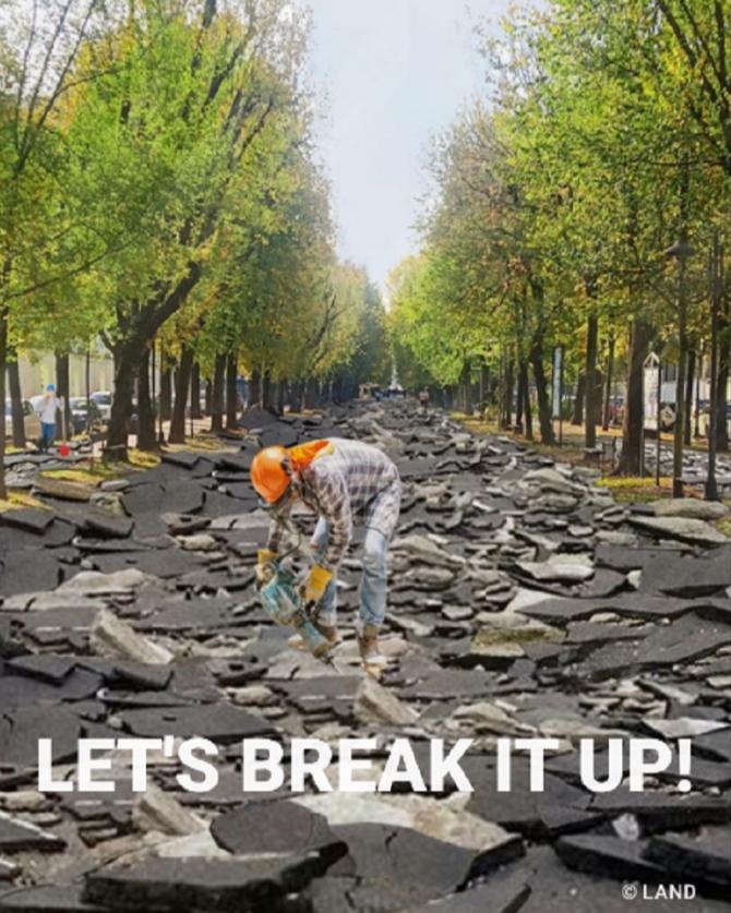 Viale Garibaldi inizio lavori