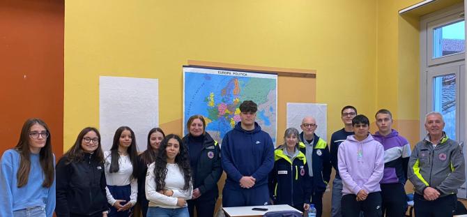 Protezione civile incontro Istituto Lanino