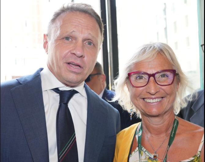 Lella Bassignana incontra il ministro Lollobrigida