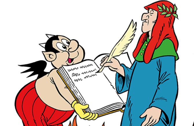Forte di Bard Dante fumetto