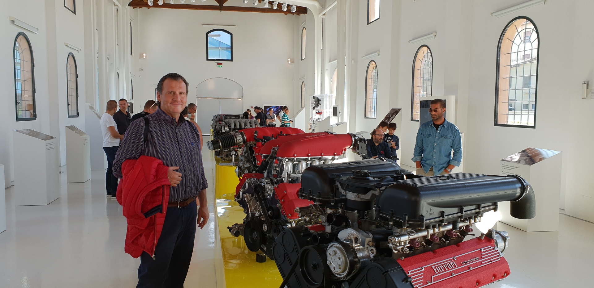L’indimenticato redattore sportivo de “La Sesia” Paolo Sala, scomparso nel 2021 in visita al Museo Ferrari di Modena